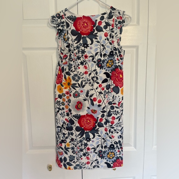 LOFT Red and Yellow Flutter Sleeve Sundress - Picture 3 of 3